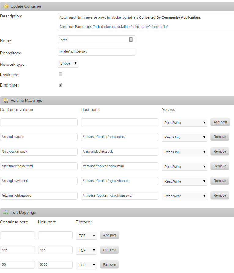 nginx-proxy settings